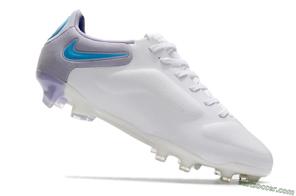 Nike Tiempo Legend 9 Elite FG Low-Tops Soccer Cleats - White/Jade/Black/Grey 4