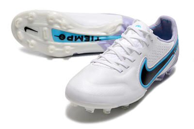Nike Tiempo Legend 9 Elite FG Low-Tops Soccer Cleats - White/Jade/Black/Grey