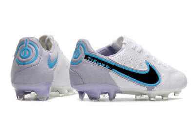 Nike Tiempo Legend 9 Elite FG Low-Tops Soccer Cleats - White/Jade/Black/Grey