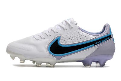 Nike Tiempo Legend 9 Elite FG Low-Tops Soccer Cleats - White/Jade/Black/Grey