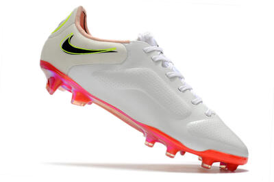 Nike Tiempo Legend 9 Elite FG Low-Tops Soccer Cleats - White/Yellow/Black/Gold