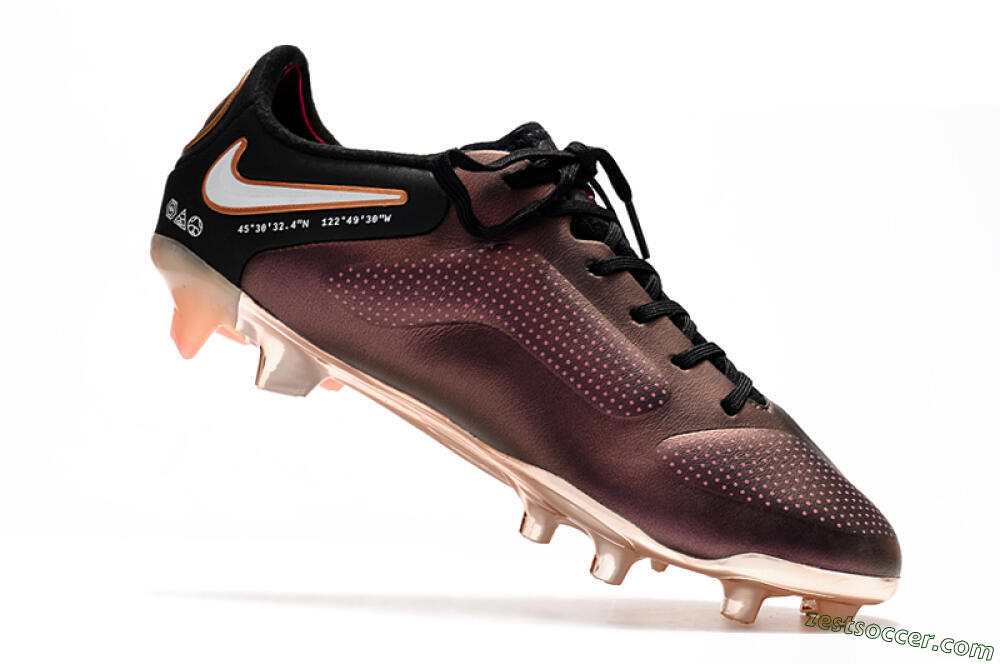Nike Tiempo Legend 9 Elite FG Low-Tops Soccer Cleats - Gold/White/Black 5