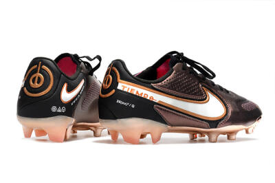 Nike Tiempo Legend 9 Elite FG Low-Tops Soccer Cleats - Gold/White/Black