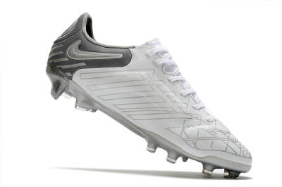 Nike Tiempo Legend 9 Elite FG Low-Tops Soccer Cleats - White/Grey/Silver