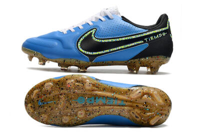 Nike Tiempo Legend 9 Elite FG Low-Tops Soccer Cleats - Blue/Yellow/Black