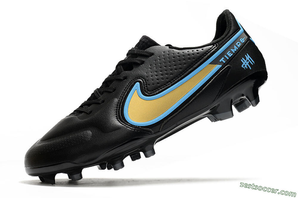 Nike Tiempo Legend 9 Elite FG Low-Tops Soccer Cleats - White/Jade/Beige 5