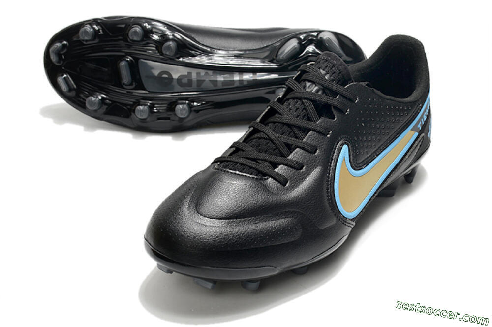 Nike Tiempo Legend 9 Elite FG Low-Tops Soccer Cleats - White/Jade/Beige 3