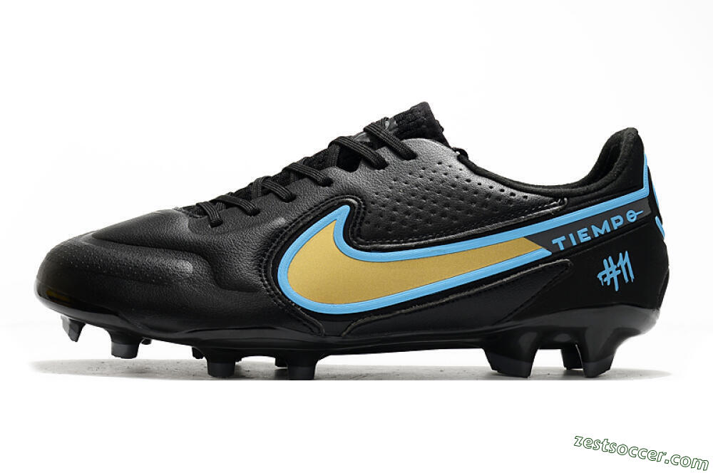 Nike Tiempo Legend 9 Elite FG Low-Tops Soccer Cleats - White/Jade/Beige 2