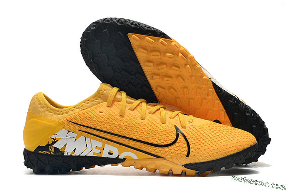 Nike Mercurial Vapor 13 Pro TF Low-Tops Soccer Shoes - Yellow/Black/White 0