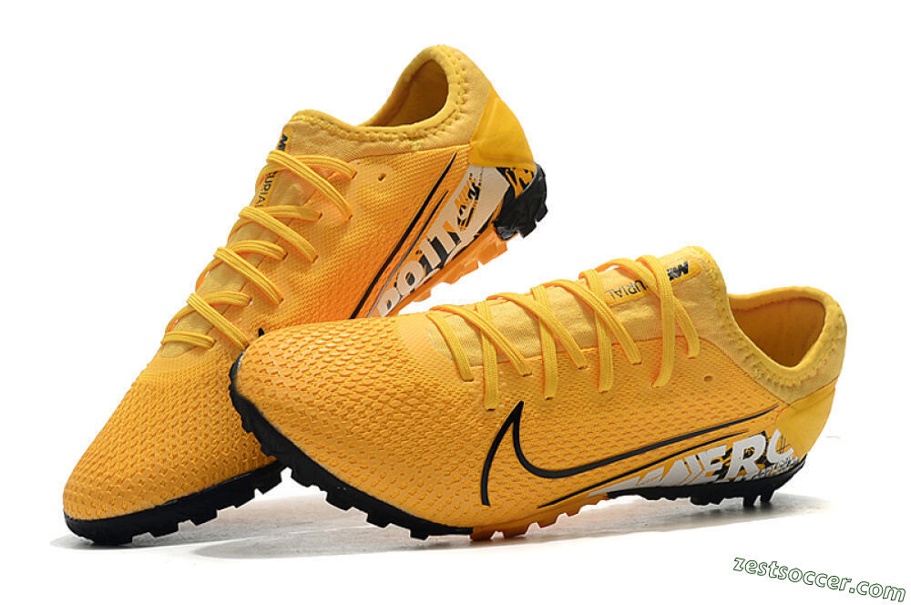 Nike Mercurial Vapor 13 Pro TF Low-Tops Soccer Shoes - Yellow/Black/White 5