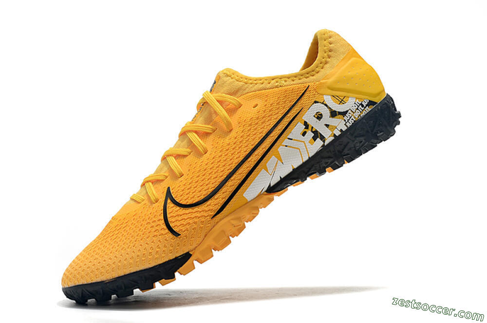 Nike Mercurial Vapor 13 Pro TF Low-Tops Soccer Shoes - Yellow/Black/White 7