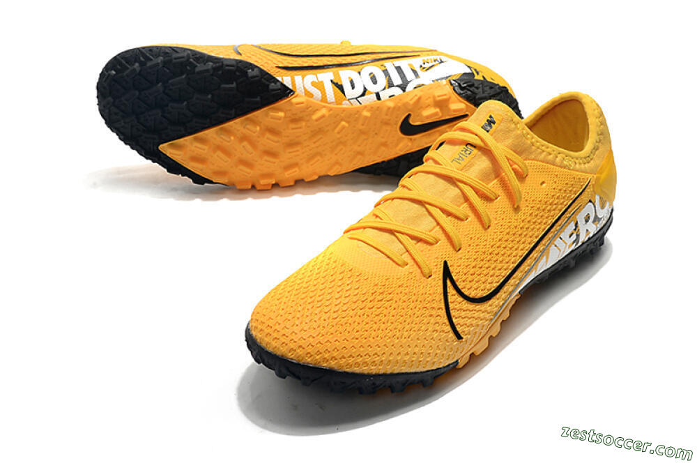 Nike Mercurial Vapor 13 Pro TF Low-Tops Soccer Shoes - Yellow/Black/White 3