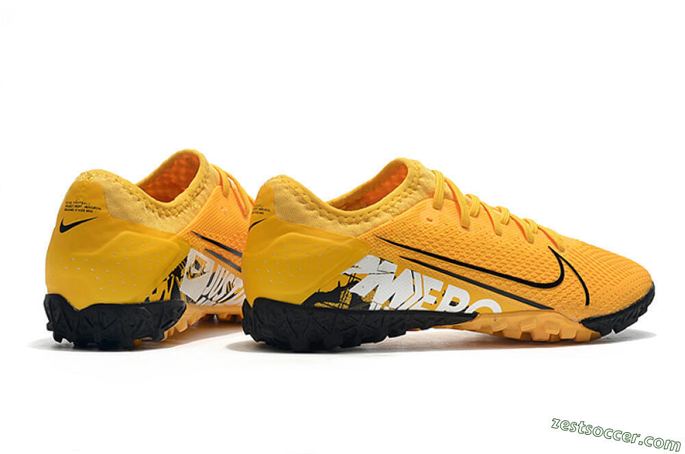 Nike Mercurial Vapor 13 Pro TF Low-Tops Soccer Shoes - Yellow/Black/White 9