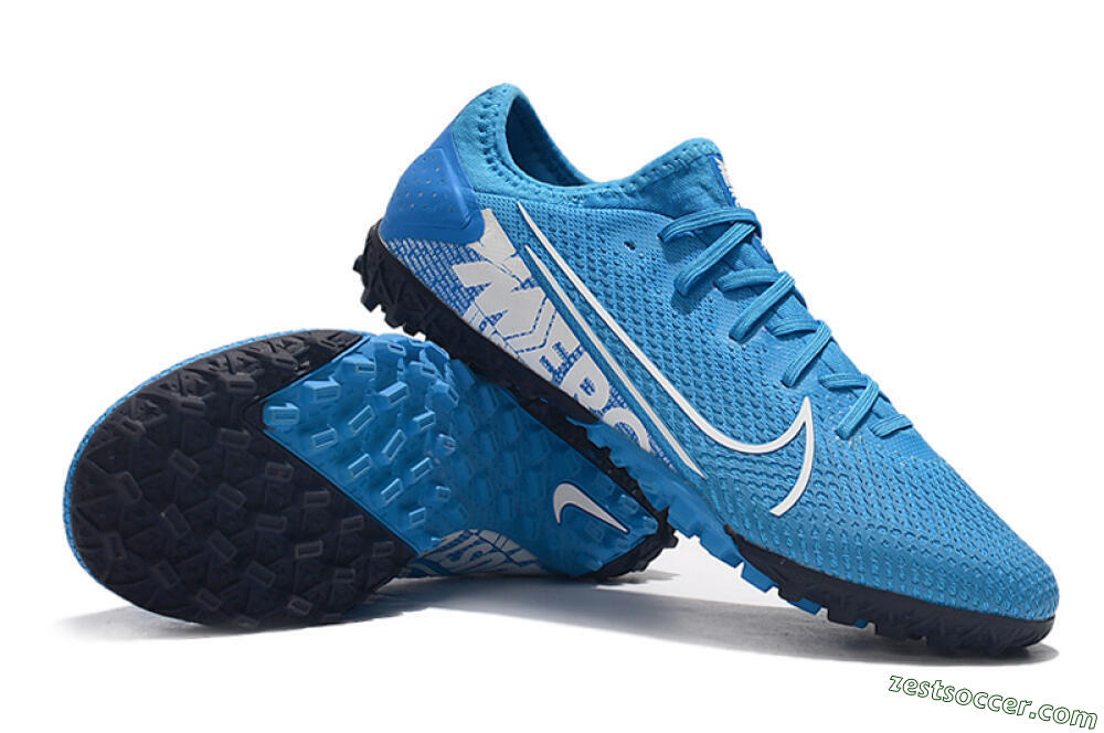 Nike Mercurial Vapor 13 Pro TF Low-Tops Soccer Shoes - Jade/White/Black 4