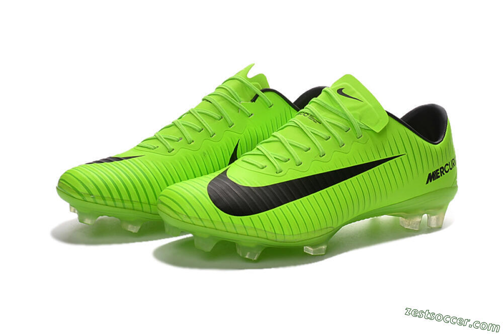 Nike Mercurial Vapor 11 FG Low-Tops Soccer Cleats - Yellow/Black 5