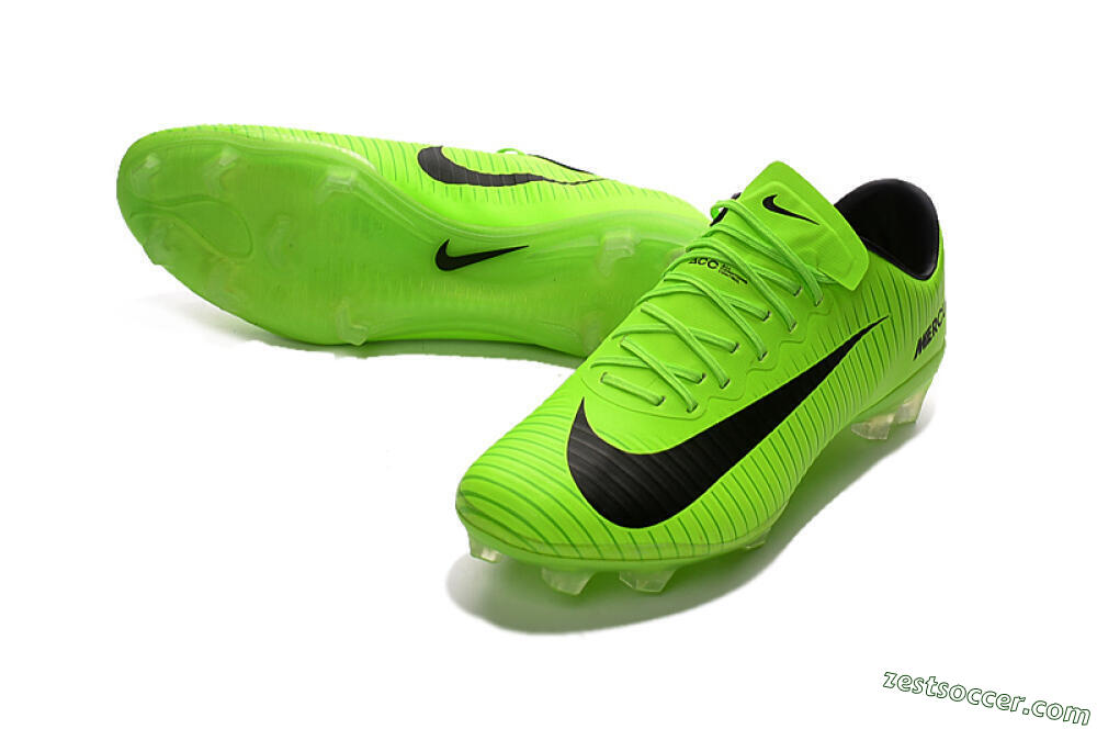 Nike Mercurial Vapor 11 FG Low-Tops Soccer Cleats - Yellow/Black 3