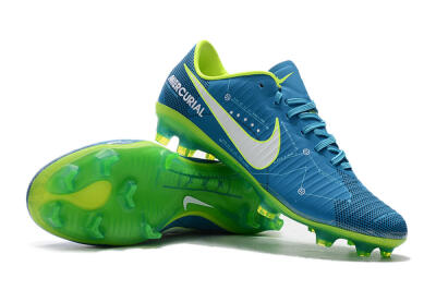 Nike Mercurial Vapor 11 FG Low-Tops Soccer Cleats - Blue/Yellow/White