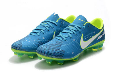 Nike Mercurial Vapor 11 FG Low-Tops Soccer Cleats - Blue/Yellow/White