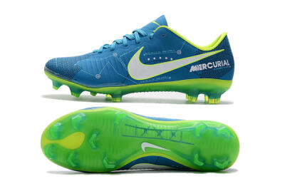Nike Mercurial Vapor 11 FG Low-Tops Soccer Cleats - Blue/Yellow/White