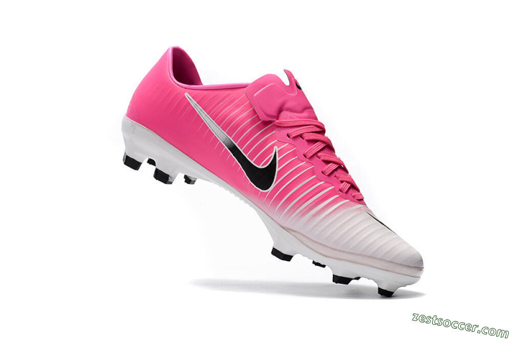 Nike Mercurial Vapor 11 FG Low-Tops Soccer Cleats - Pink/White/Black 3