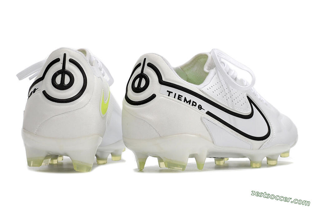Nike Tiempo Legend 9 Elite FG Low-Tops Soccer Cleats - White/Black 6