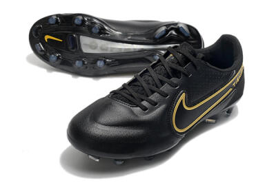 Nike Tiempo Legend 9 Elite FG Low-Tops Soccer Cleats - Black/Yellow