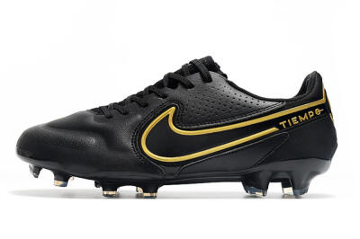 Nike Tiempo Legend 9 Elite FG Low-Tops Soccer Cleats - Black/Yellow