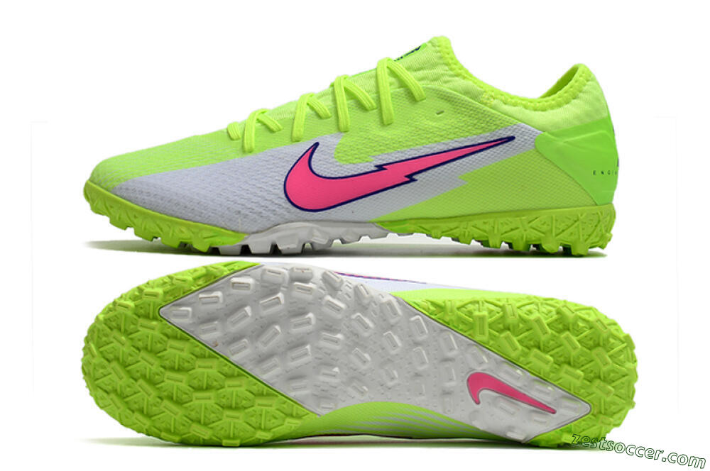 Nike Mercurial Vapor 13 Pro TF Low-Tops Soccer Shoes - Yellow/White/Pink 1