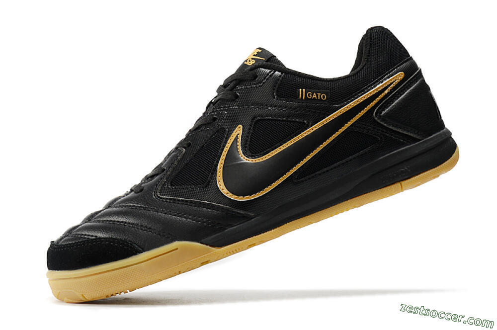Supreme x Nike SB Gato IC Low-Tops Soccer Shoes - Black/Brown 5