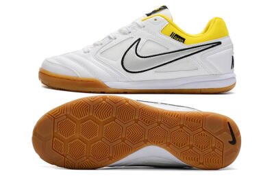 Supreme x Nike SB Gato IC Low-Tops Soccer Shoes - White/Silver/Yellow