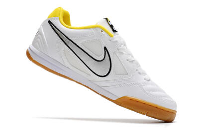 Supreme x Nike SB Gato IC Low-Tops Soccer Shoes - White/Silver/Yellow