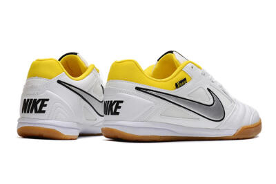 Supreme x Nike SB Gato IC Low-Tops Soccer Shoes - White/Silver/Yellow