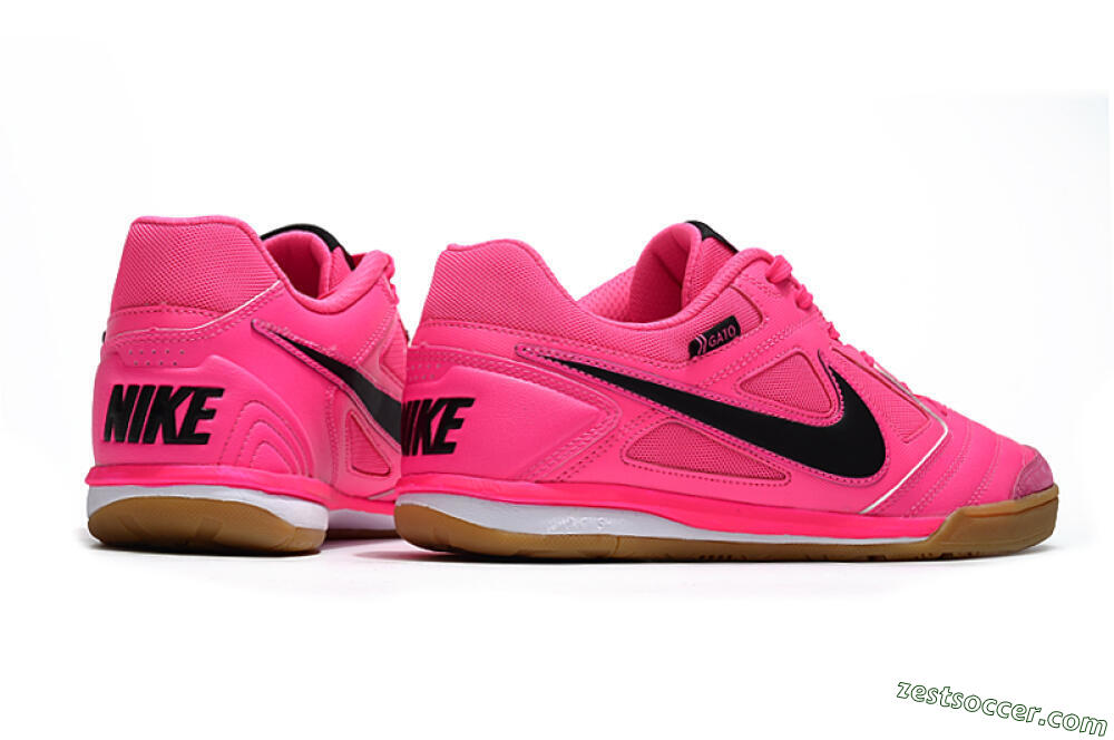 Supreme x Nike SB Gato IC Low-Tops Soccer Shoes - Pink/Black/White 6