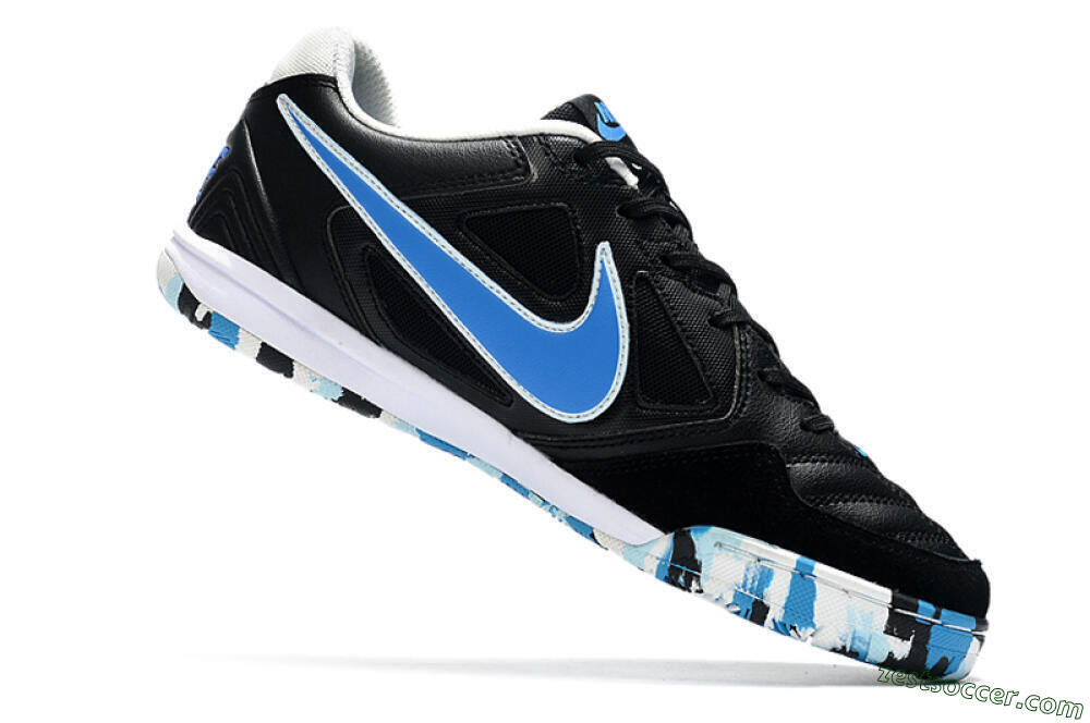 Supreme x Nike SB Gato IC Low-Tops Soccer Shoes - Black/Blue/White 4