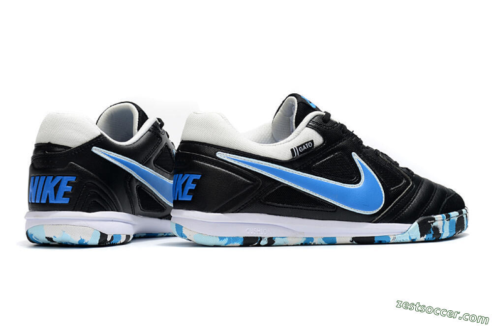 Supreme x Nike SB Gato IC Low-Tops Soccer Shoes - Black/Blue/White 6