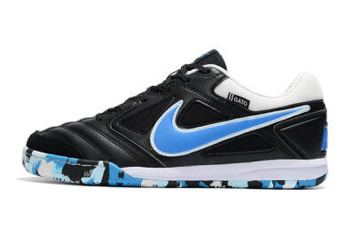 Supreme x Nike SB Gato IC Low-Tops Soccer Shoes - Black/Blue/White