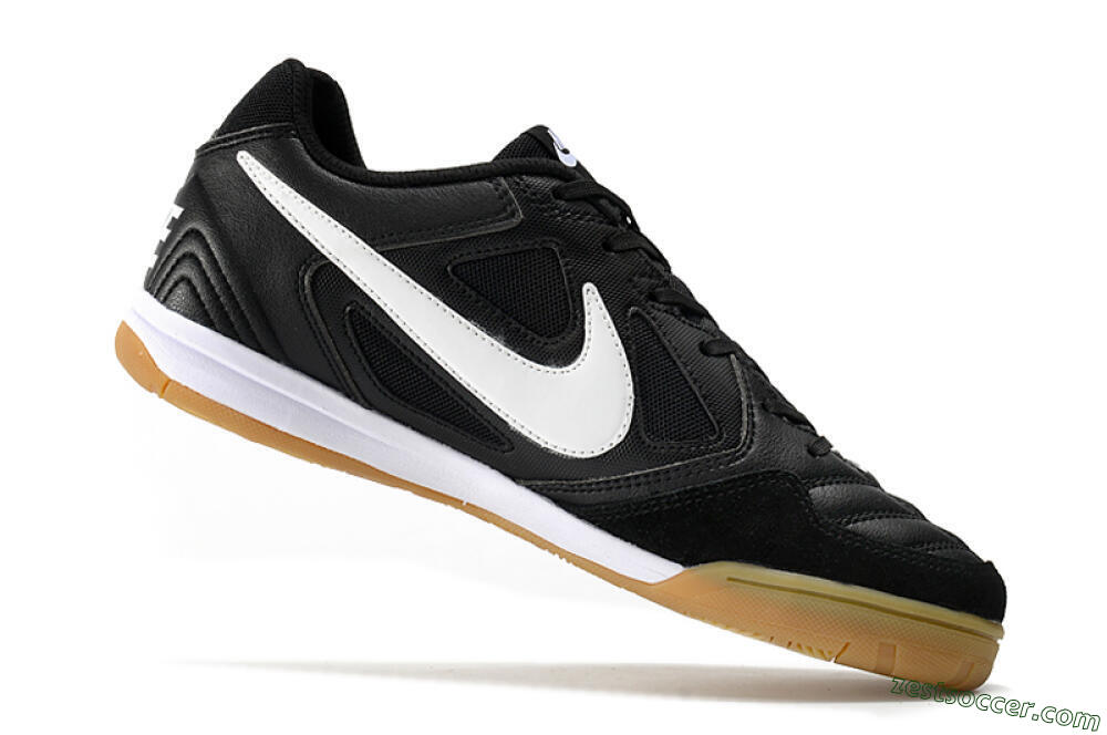 Supreme x Nike SB Gato IC Low-Tops Soccer Shoes - Black/White/Brown 4