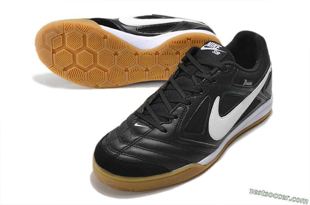 Supreme x Nike SB Gato IC Low-Tops Soccer Shoes - Black/White/Brown 3
