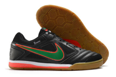 Supreme x Nike SB Gato IC Low-Tops Soccer Shoes - Black/Red/Green