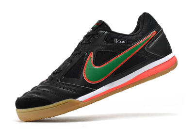 Supreme x Nike SB Gato IC Low-Tops Soccer Shoes - Black/Red/Green