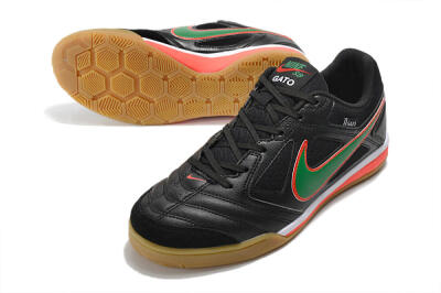Supreme x Nike SB Gato IC Low-Tops Soccer Shoes - Black/Red/Green