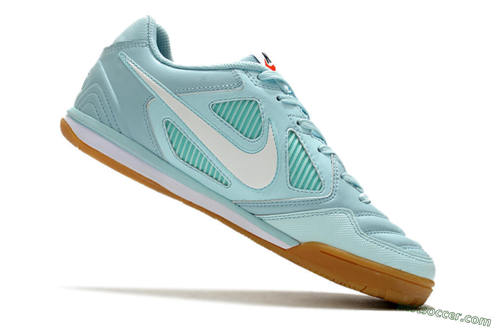 Supreme x Nike SB Gato IC Low-Tops Soccer Shoes - Jade/White/Brown 4