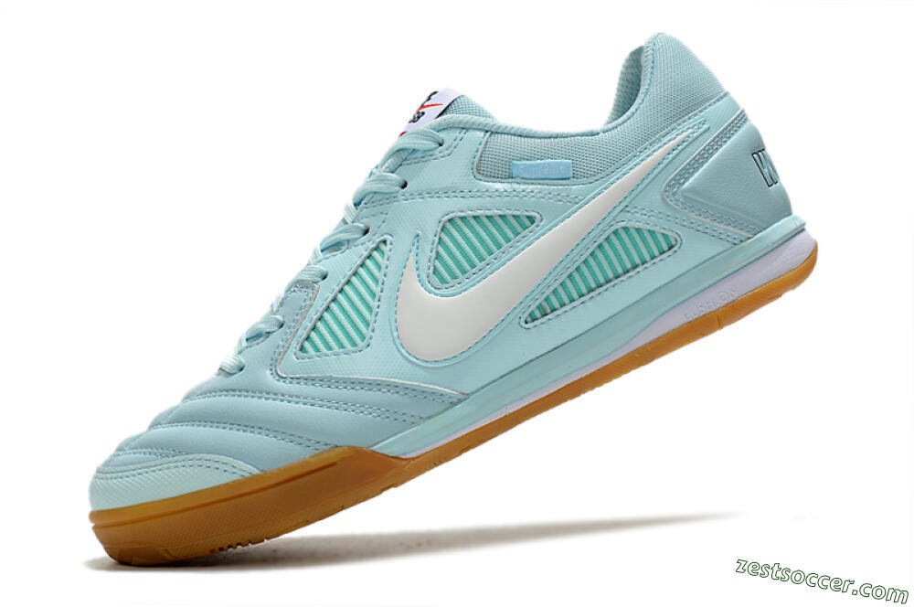 Supreme x Nike SB Gato IC Low-Tops Soccer Shoes - Jade/White/Brown 5