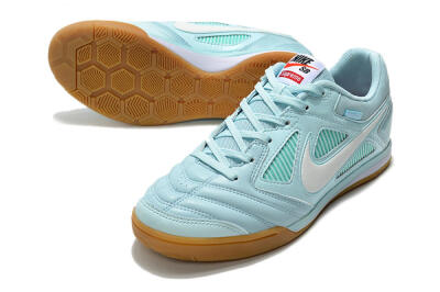 Supreme x Nike SB Gato IC Low-Tops Soccer Shoes - Jade/White/Brown