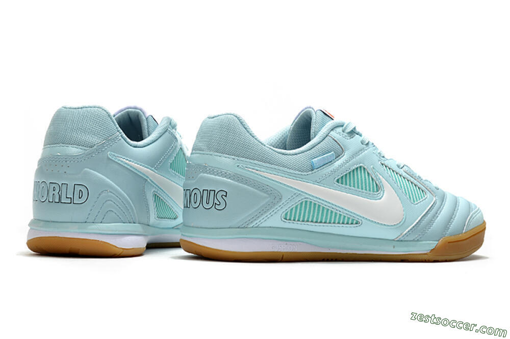 Supreme x Nike SB Gato IC Low-Tops Soccer Shoes - Jade/White/Brown 6