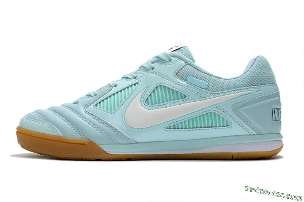 Supreme x Nike SB Gato IC Low-Tops Soccer Shoes - Jade/White/Brown 2