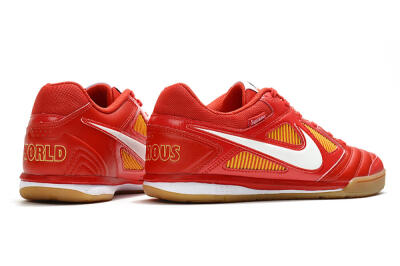 Supreme x Nike SB Gato IC Low-Tops Soccer Shoes - Red/White/Yellow