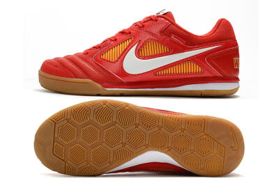 Supreme x Nike SB Gato IC Low-Tops Soccer Shoes - Red/White/Yellow