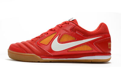 Supreme x Nike SB Gato IC Low-Tops Soccer Shoes - Red/White/Yellow