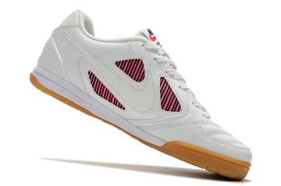 Supreme x Nike SB Gato IC Low-Tops Soccer Shoes - White/Red/Brown